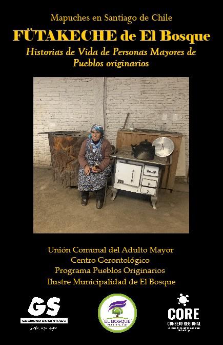 Portada del libro Mapuches en Santiago de Chile: Fütakeche de El Bosque
